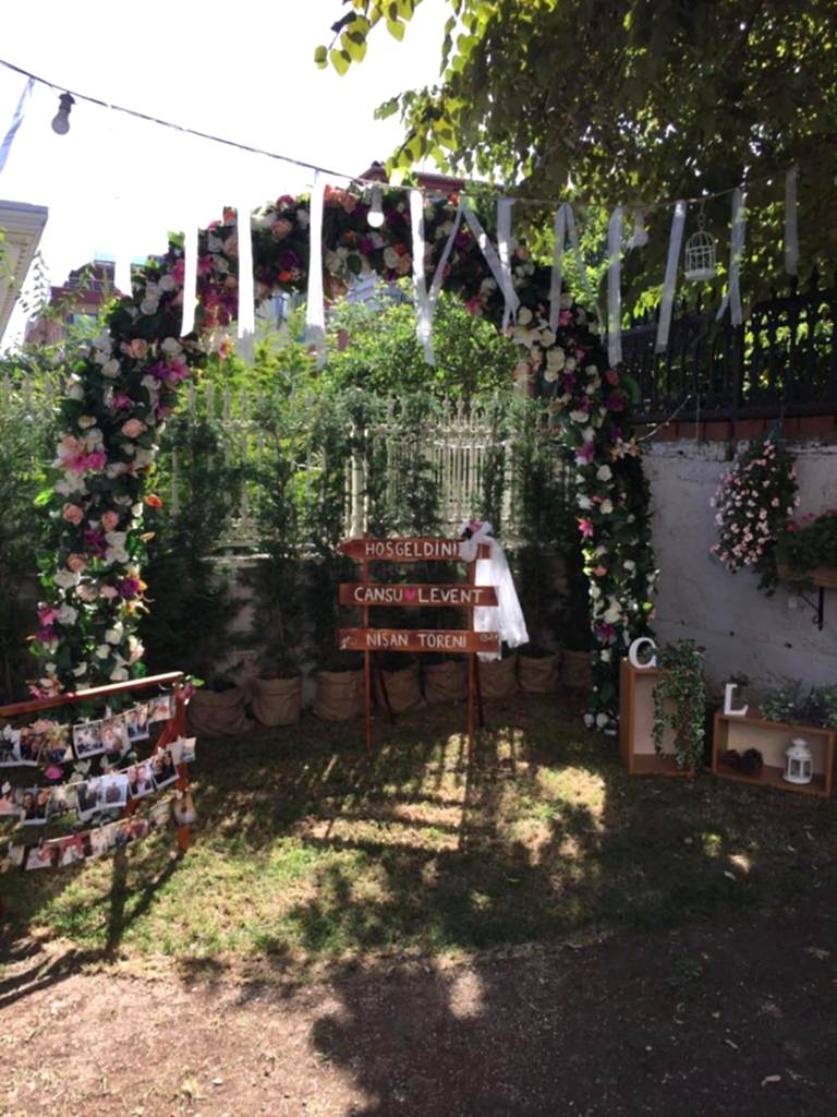 Bahçe Nişan Süsleme